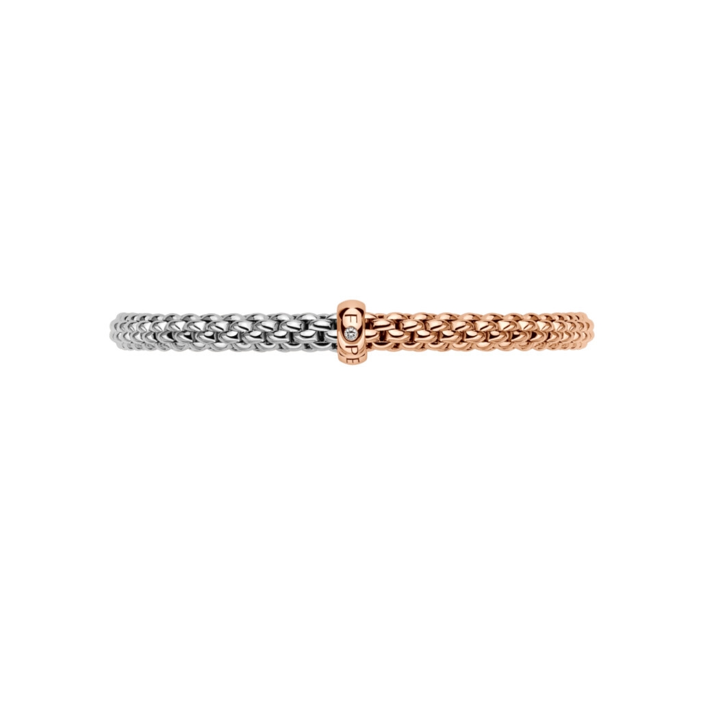 FOPE Solo armband roodgoud met diamant - 01M06B2_BB_1_XRX_00M - #3 FOPE Solo armband roodgoud met diamant - 01M06B2_BB_1_XRX_00M - #3