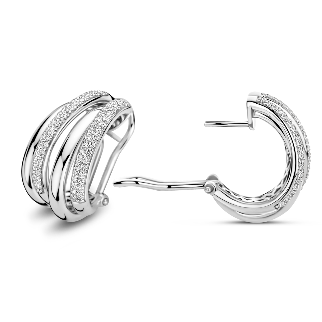 Tirisi Jewelry Amsterdam Due oorsieraad witgoud - TE7164DW - #2 Tirisi Jewelry Amsterdam Due oorsieraad witgoud - TE7164DW - #2