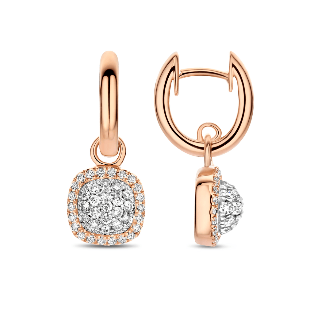 Tirisi Jewelry Milano Sweeties oorsieraad roodgoud met diamant - TE9324D(2P) - #2 Tirisi Jewelry Milano Sweeties oorsieraad roodgoud met diamant - TE9324D(2P) - #2