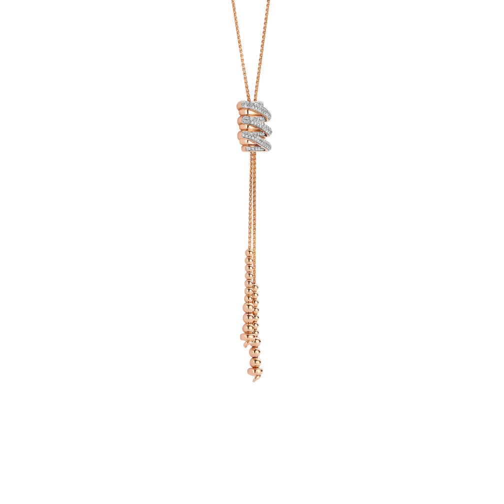 Tirisi Jewelry Amsterdam Swirl collier roodgoud - TN2139-1D(2P) - #3 Tirisi Jewelry Amsterdam Swirl collier roodgoud - TN2139-1D(2P) - #3