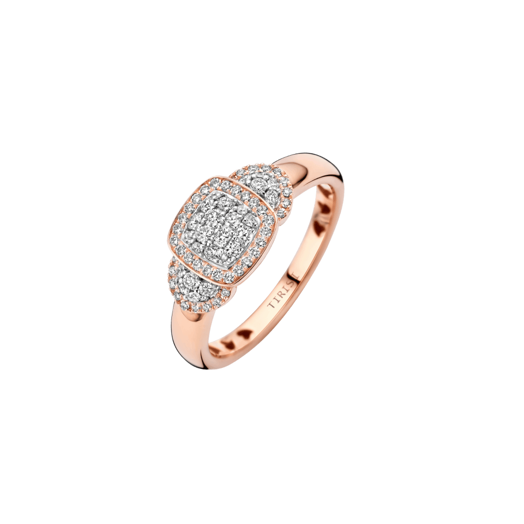 Tirisi Jewelry Milano Tre ring roodgoud - TR9820D(2P) - #1 Tirisi Jewelry Milano Tre ring roodgoud - TR9820D(2P) - #1