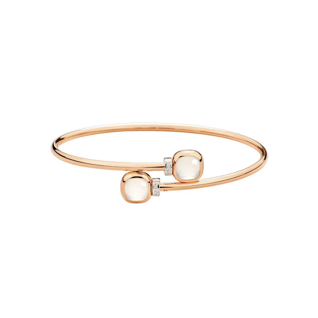 Pomellato Nudo Mini armband roodgoud met diamant - PBC5020 O6WHR DBQLT - #1 Pomellato Nudo Mini armband roodgoud met diamant - PBC5020 O6WHR DBQLT - #1