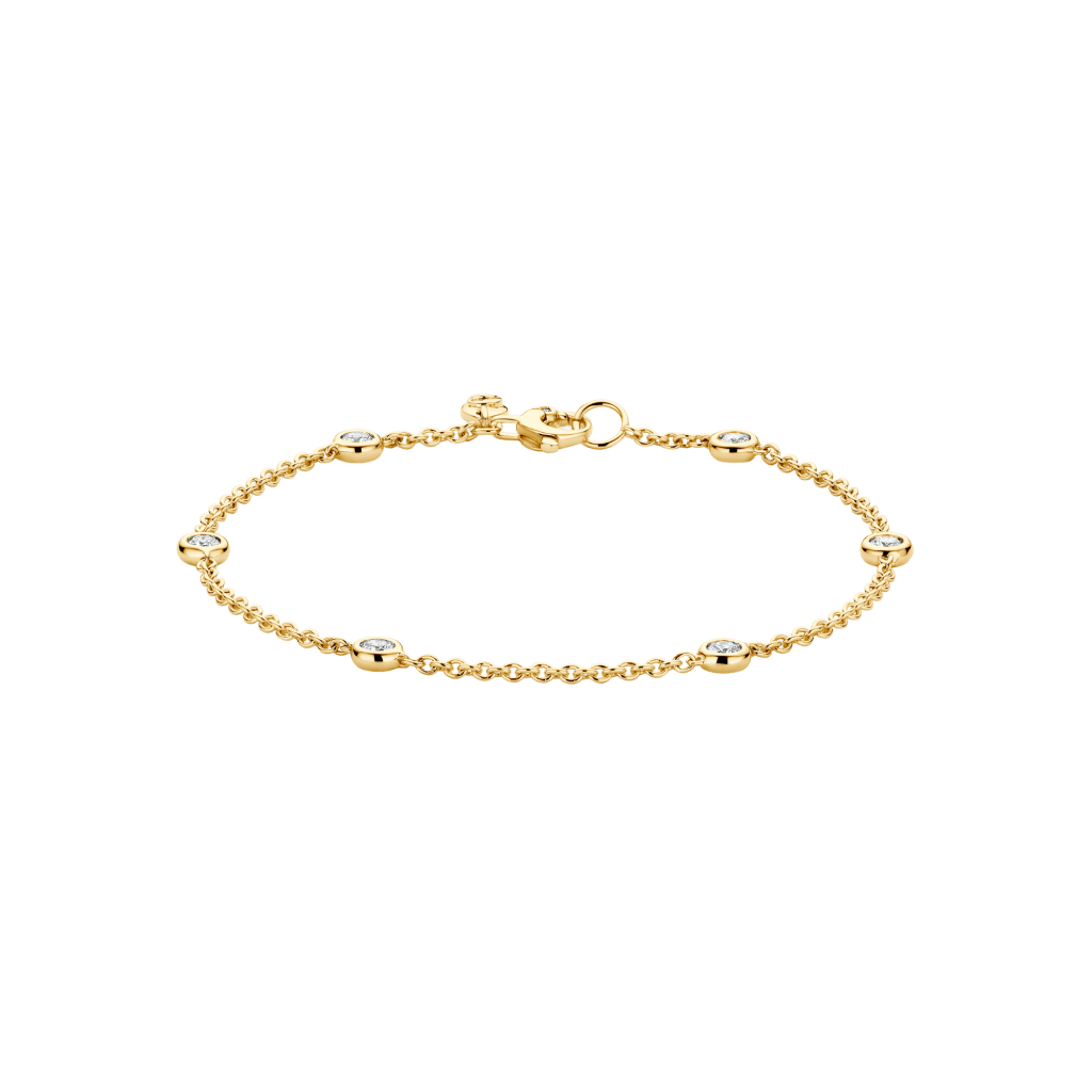 Schaap en Citroen Diamonds armband geelgoud met diamant - #1