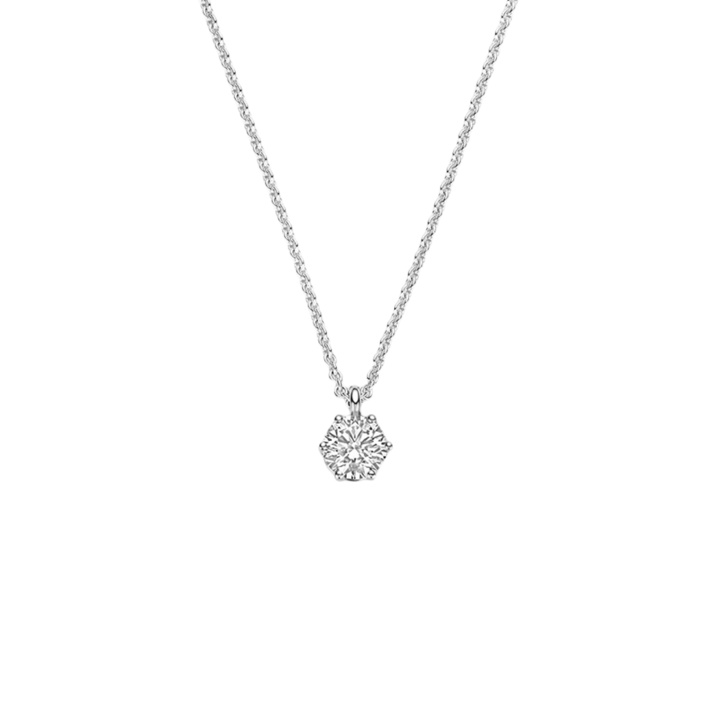 Schaap en Citroen Diamonds collier witgoud met diamant - #1 Schaap en Citroen Diamonds collier witgoud met diamant - #1