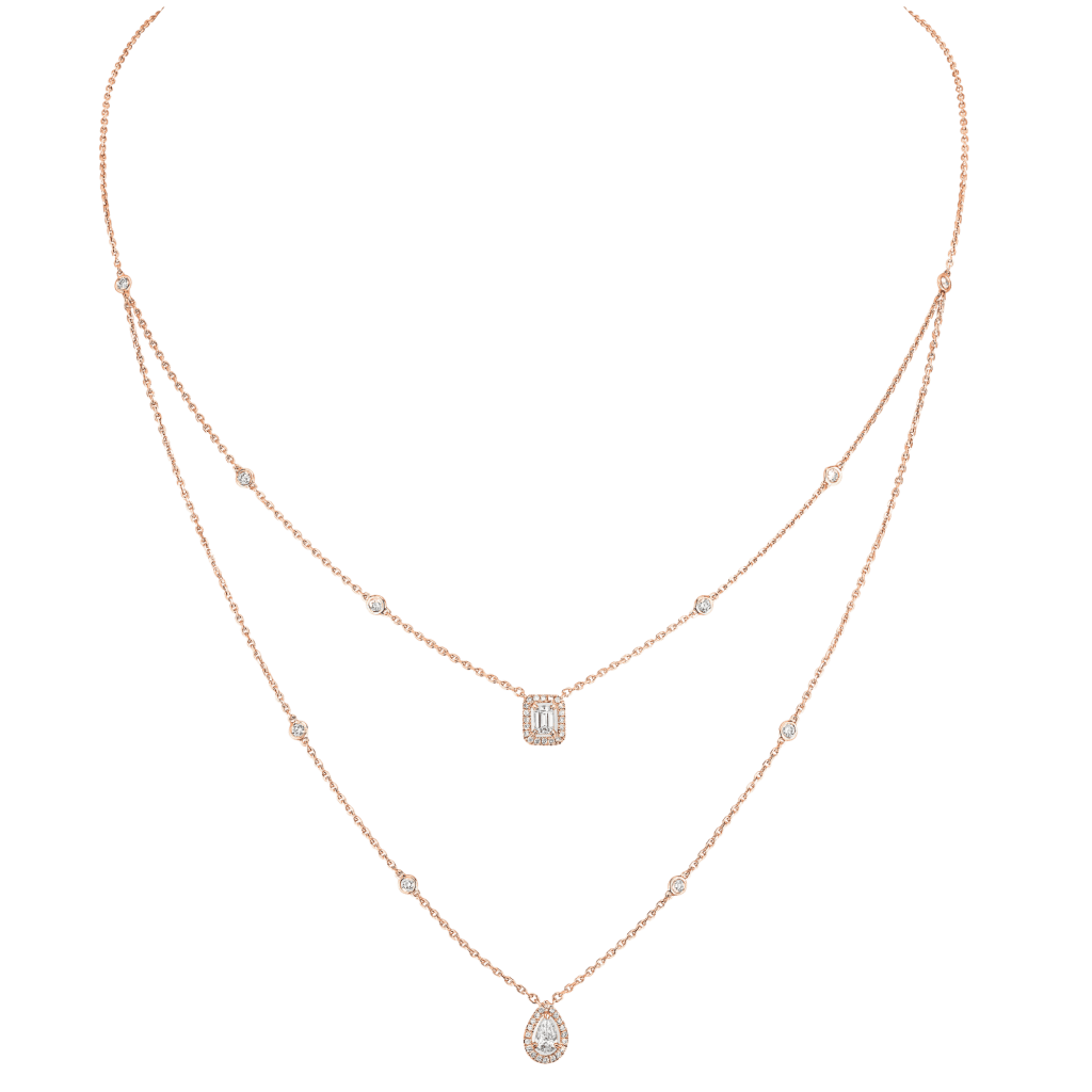 Messika My Twin collier roodgoud met diamant - 6506-PG - #2 Messika My Twin collier roodgoud met diamant - 6506-PG - #2