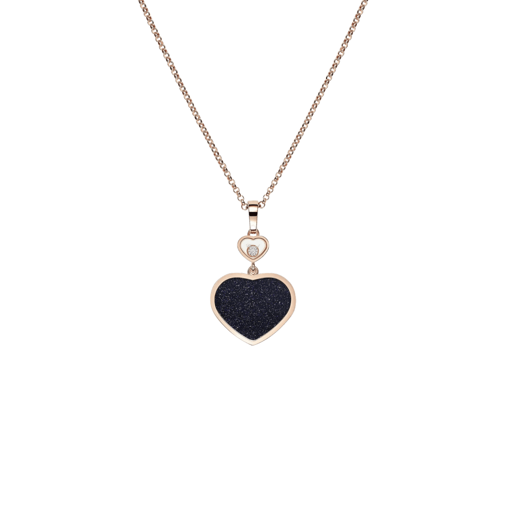 Chopard Happy Diamonds Happy Hearts collier roodgoud met diamant - 797482-5510 - #1 Chopard Happy Diamonds Happy Hearts collier roodgoud met diamant - 797482-5510 - #1