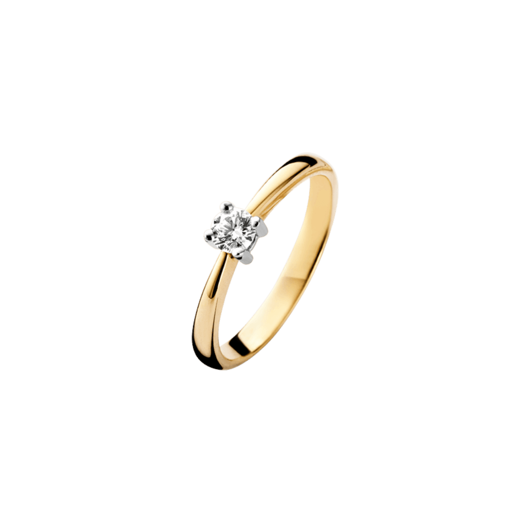 Schaap en Citroen Diamonds ring geelgoud met diamant - #1 Schaap en Citroen Diamonds ring geelgoud met diamant - #1