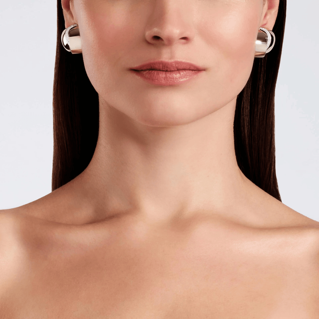 Vhernier Abbraccio oorsieraad witgoud met diamant - PG1511B0365 - #4