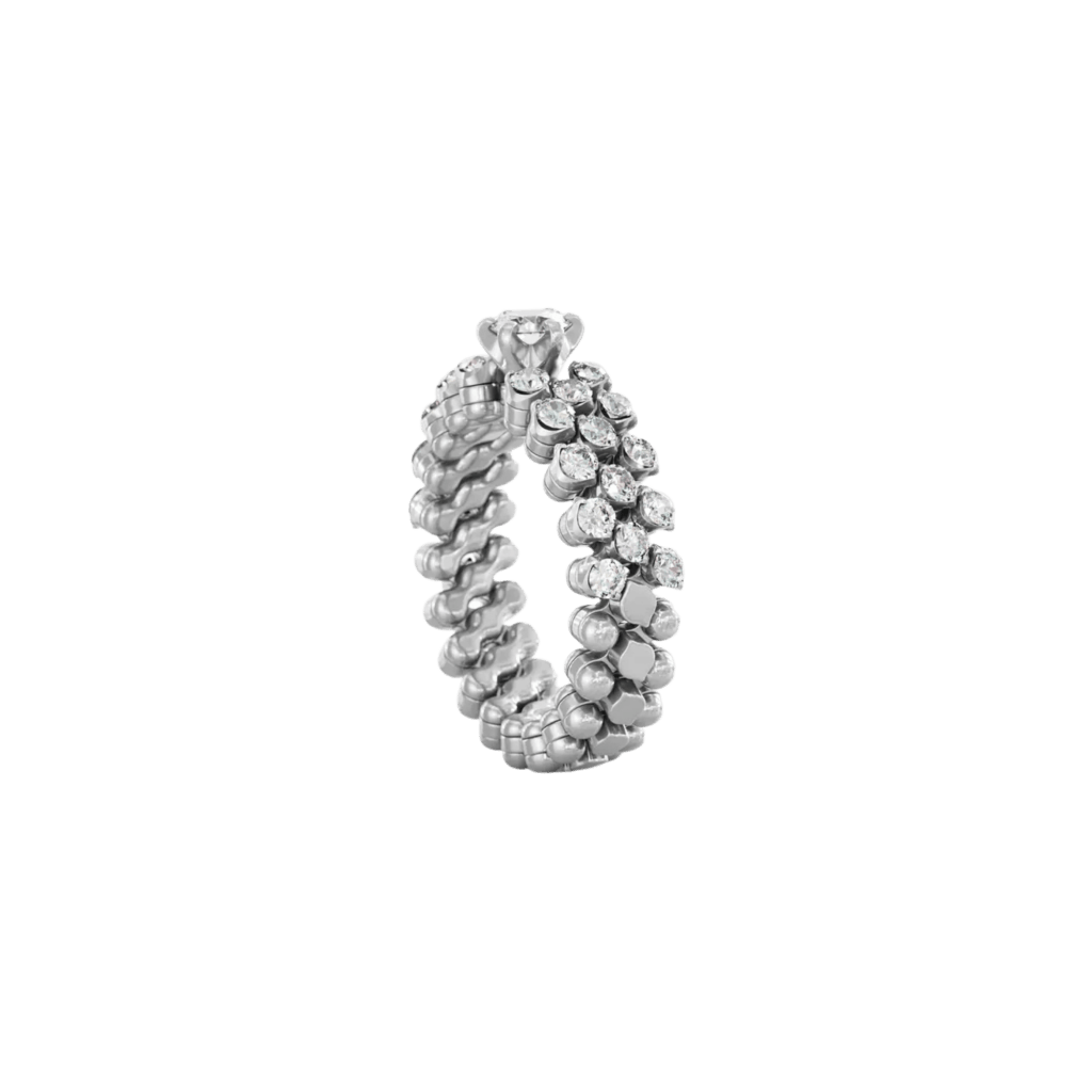 Serafino Consoli Unico ring witgoud met diamant - RMSSLWD0303H2WGWD GIA - #1 Serafino Consoli Unico ring witgoud met diamant - RMSSLWD0303H2WGWD GIA - #1