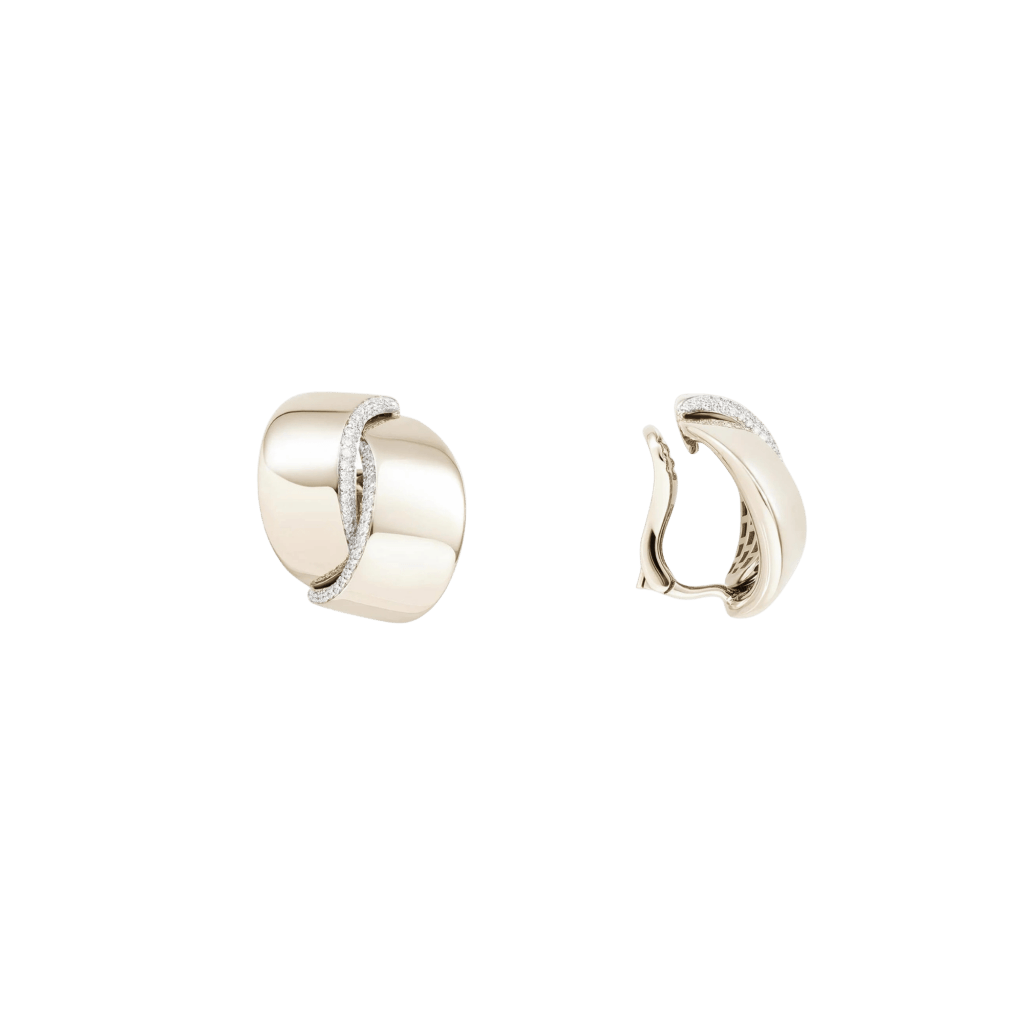 Vhernier Abbraccio oorsieraad witgoud met diamant - PG1511B0365 - #2