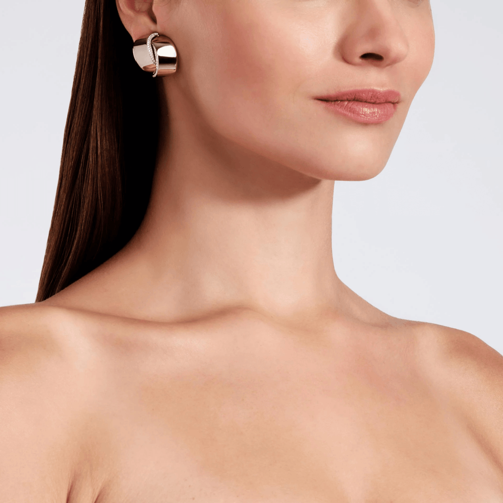 Vhernier Abbraccio oorsieraad witgoud met diamant - PG1511B0365 - #5