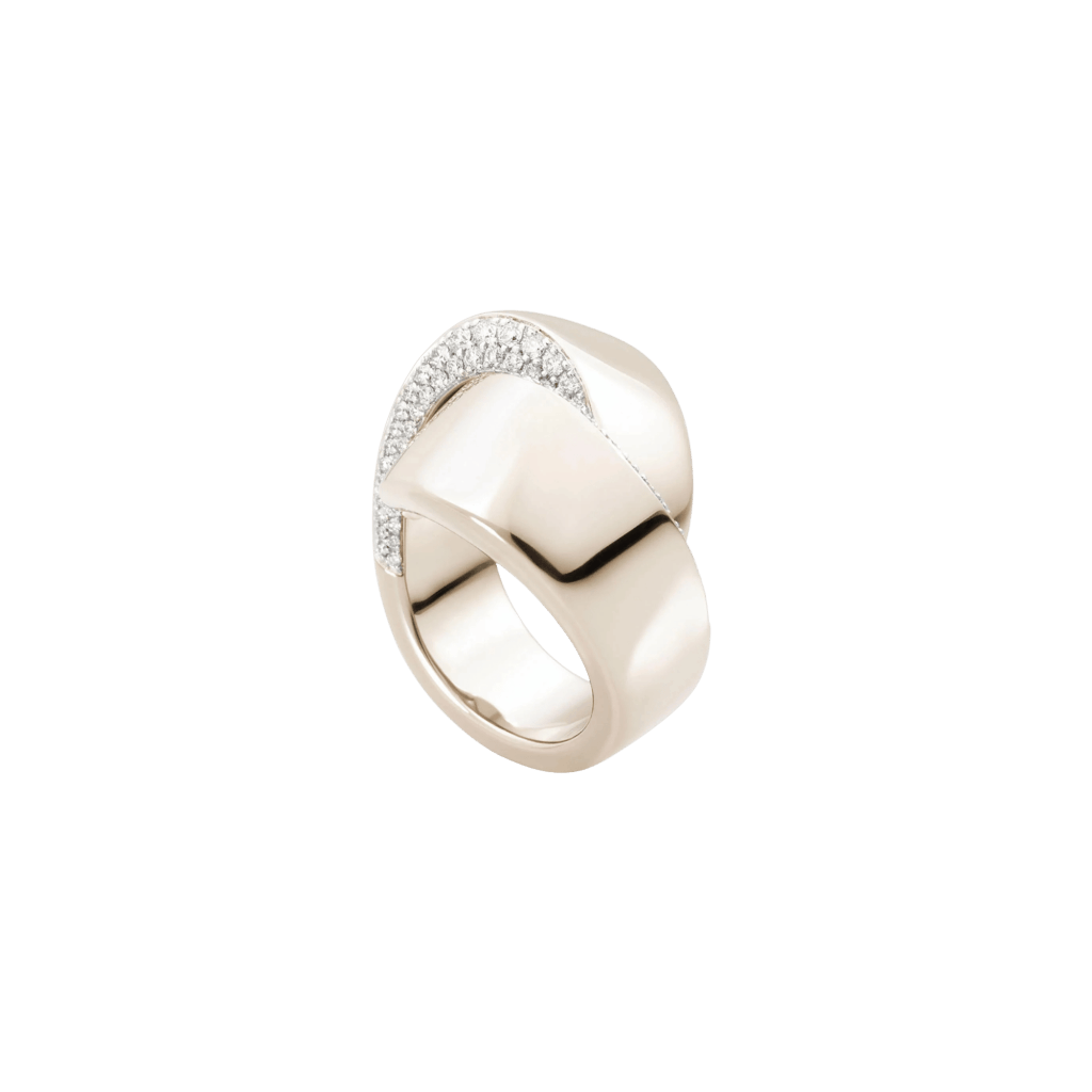 Vhernier Abbraccio ring witgoud met diamant - PG1511A0365550 - #2 Vhernier Abbraccio ring witgoud met diamant - PG1511A0365550 - #2