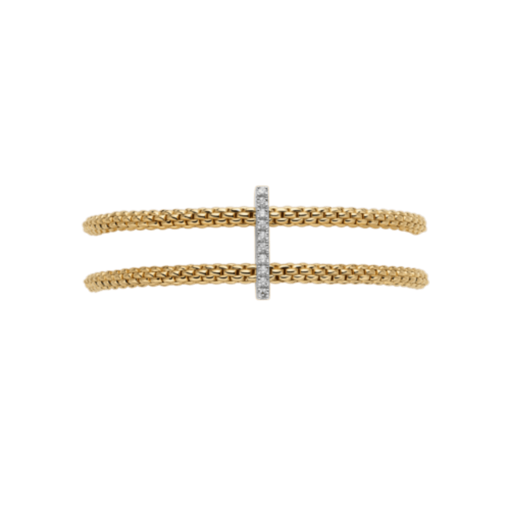 FOPE Prima Twins armband geelgoud met diamant - 74008BX_BB_G_XBX_00M - #2 FOPE Prima Twins armband geelgoud met diamant - 74008BX_BB_G_XBX_00M - #2