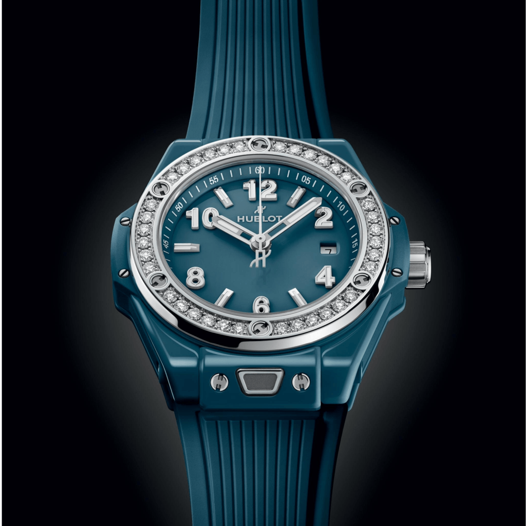 Hublot Big Bang One Click Petrol Blue Ceramic Diamonds 33mm - 485.ES.5171.RX.1204 - #4 Hublot Big Bang One Click Petrol Blue Ceramic Diamonds 33mm - 485.ES.5171.RX.1204 - #4