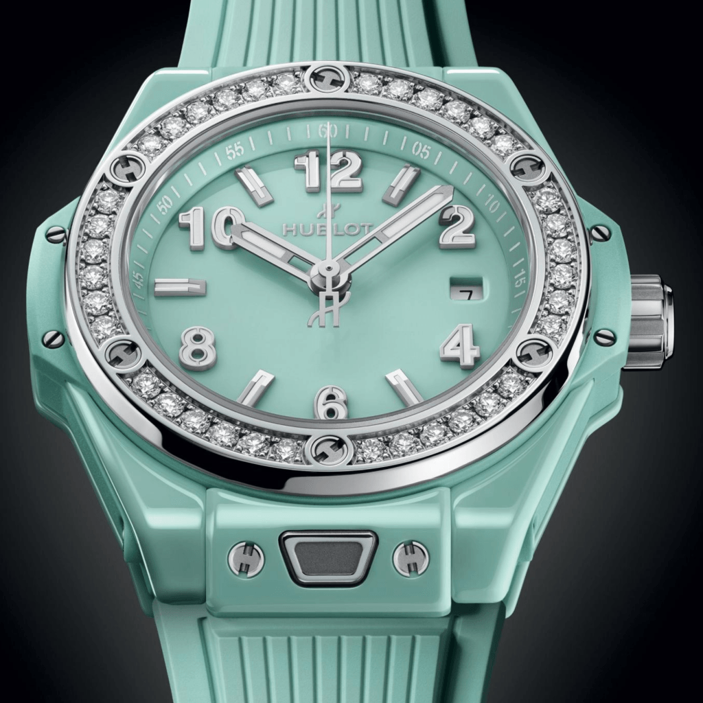 Hublot Big Bang One Click Mint Green Ceramic Diamonds 33mm - 485.GS.5271.RX.1204 - #2 Hublot Big Bang One Click Mint Green Ceramic Diamonds 33mm - 485.GS.5271.RX.1204 - #2