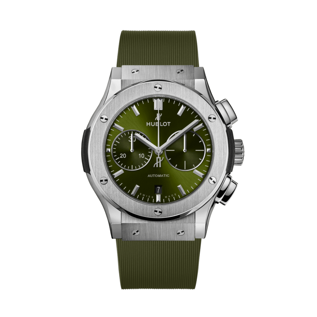 Hublot Classic Fusion Chronograph Titanium Green 45mm - 521.NX.8970.RX - #1 Hublot Classic Fusion Chronograph Titanium Green 45mm - 521.NX.8970.RX - #1