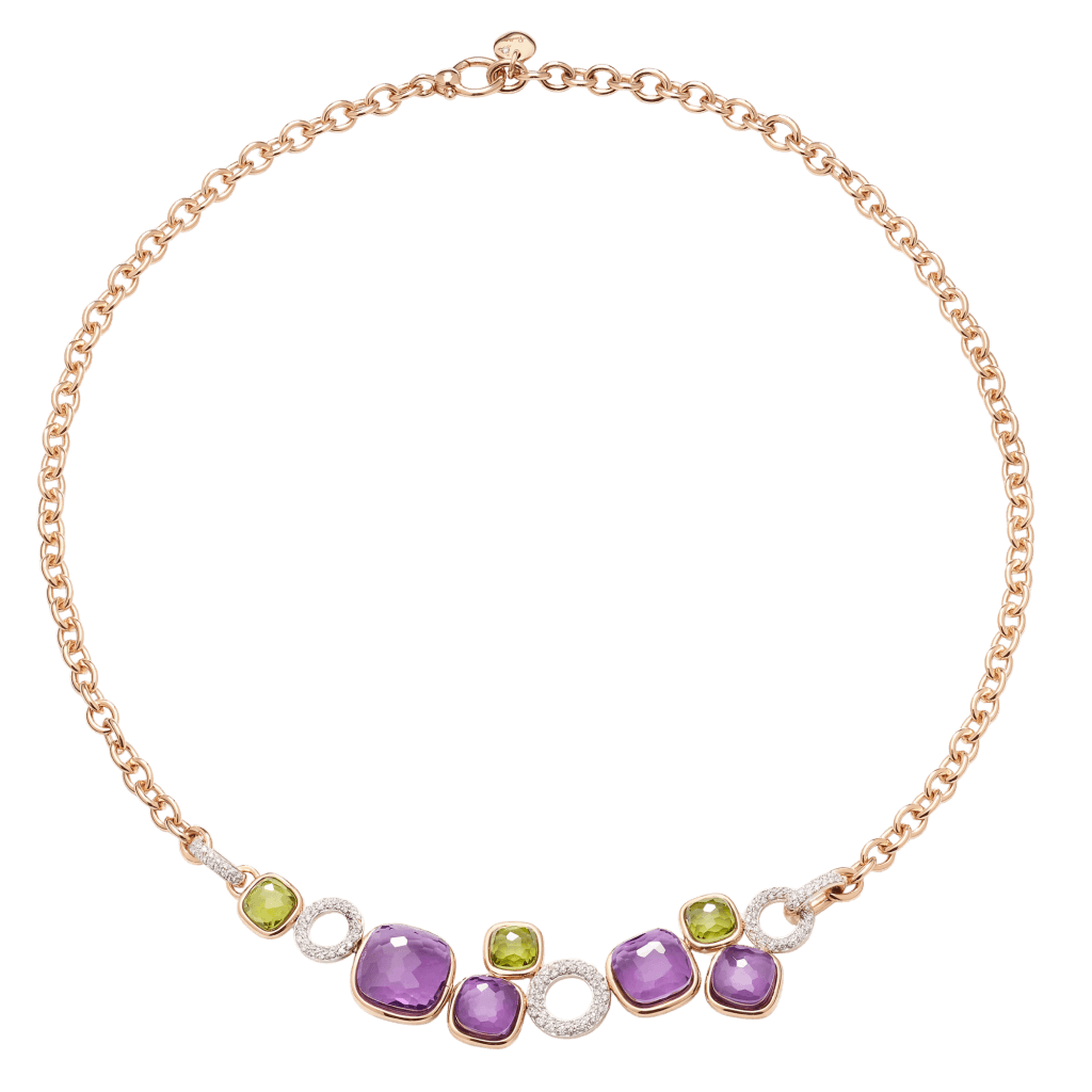 Pomellato Nudo Diamonds collier roodgoud met diamant - PCC6021 O6WHR BPEIY - #2 Pomellato Nudo Diamonds collier roodgoud met diamant - PCC6021 O6WHR BPEIY - #2