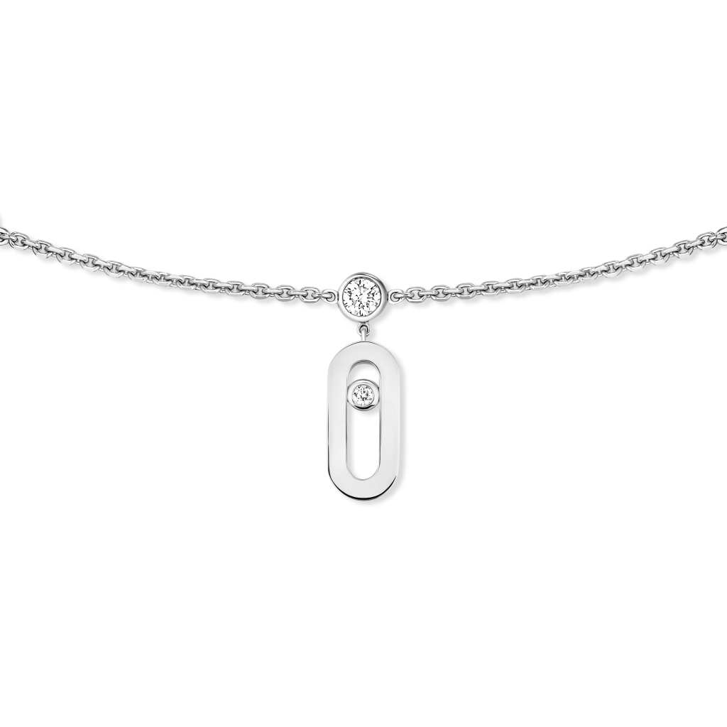 Messika Move Uno collier witgoud met diamant - 14588-WG - #2 Messika Move Uno collier witgoud met diamant - 14588-WG - #2