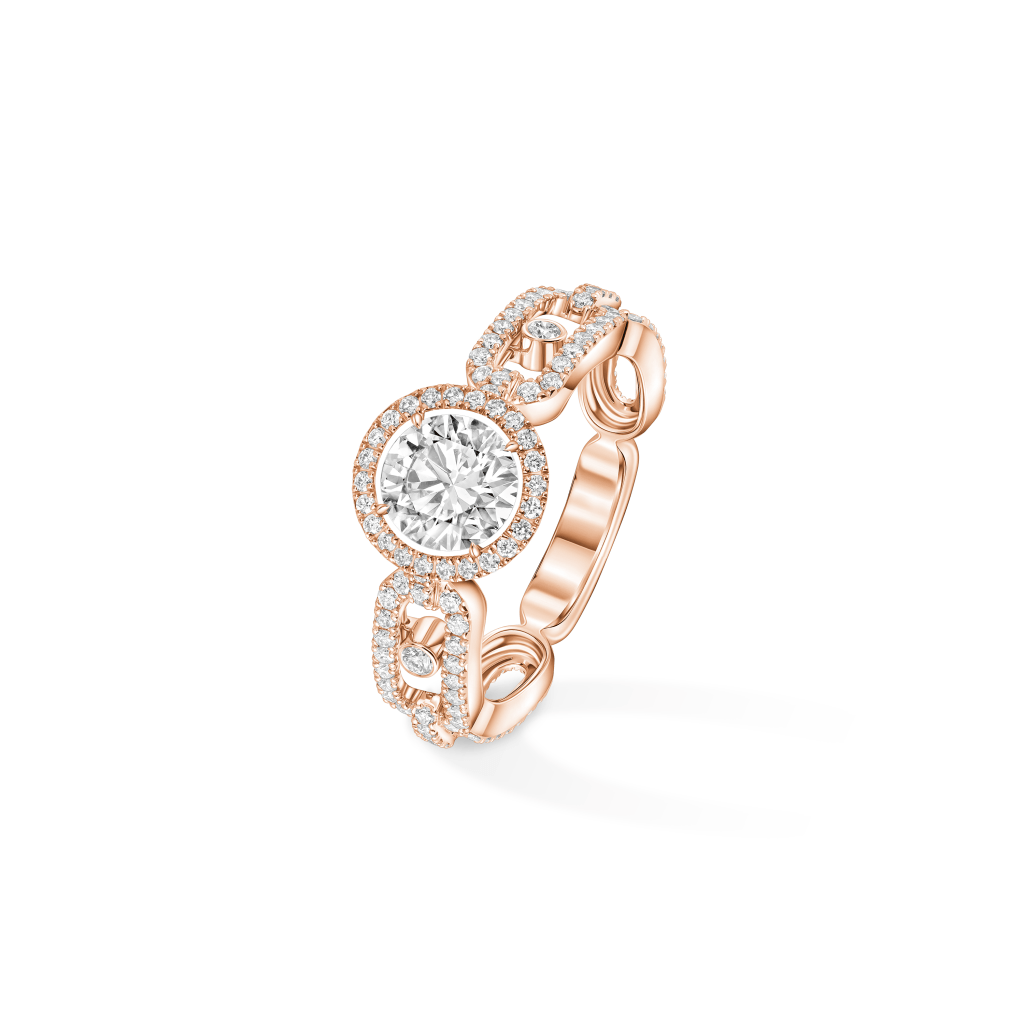 Messika Move Link Solitaire ring roodgoud met diamant - 13749-PG GIA - #1 Messika Move Link Solitaire ring roodgoud met diamant - 13749-PG GIA - #1