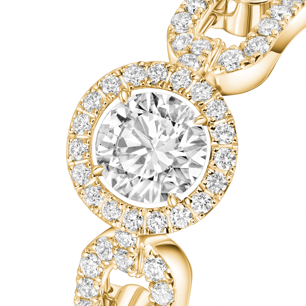 Messika Move Link Solitaire ring geelgoud met diamant - 13747-YG GIA - #3 Messika Move Link Solitaire ring geelgoud met diamant - 13747-YG GIA - #3