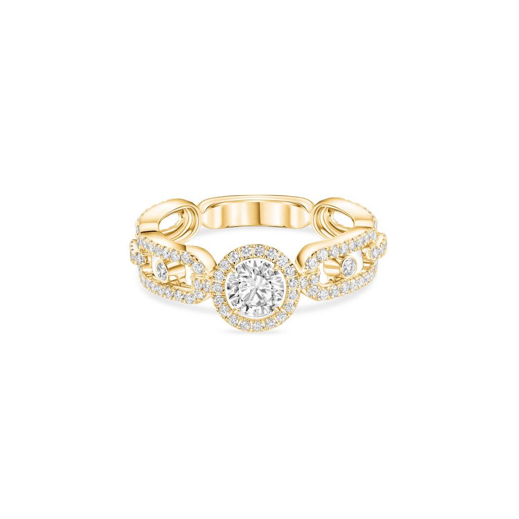 Messika Move Link Solitaire ring geelgoud met diamant - 13747-YG GIA - #2 Messika Move Link Solitaire ring geelgoud met diamant - 13747-YG GIA - #2