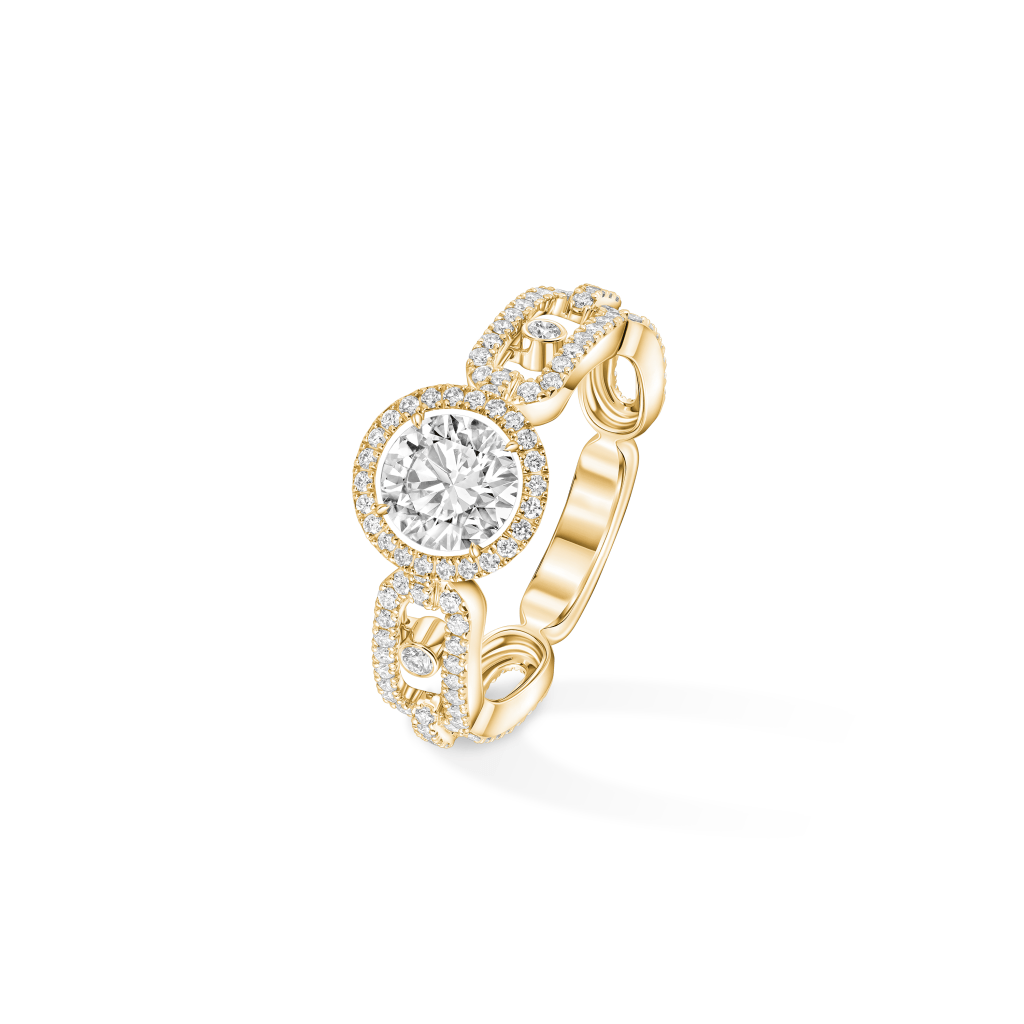 Messika Move Link Solitaire ring geelgoud met diamant - 13749-YG GIA - #1 Messika Move Link Solitaire ring geelgoud met diamant - 13749-YG GIA - #1