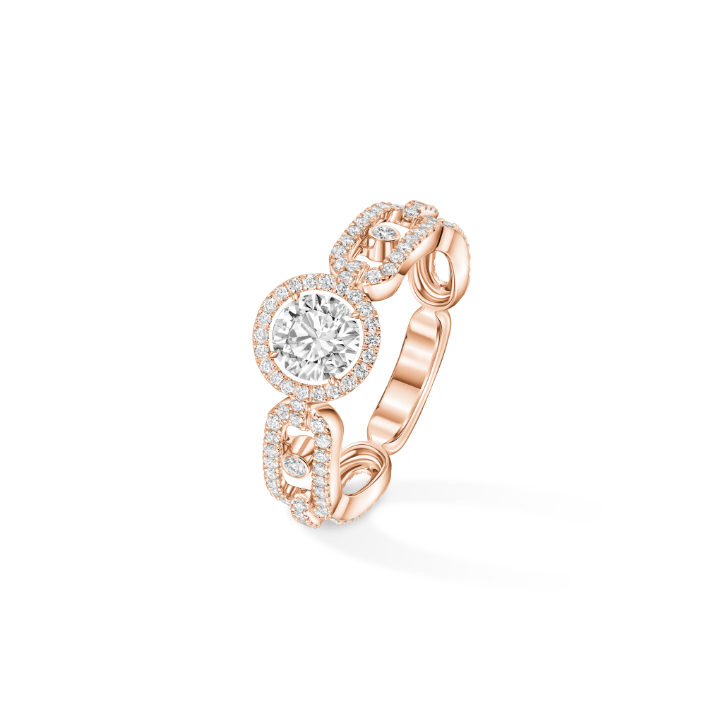 Messika Move Link Solitaire ring roodgoud met diamant - 13748-PG GIA - #1 Messika Move Link Solitaire ring roodgoud met diamant - 13748-PG GIA - #1