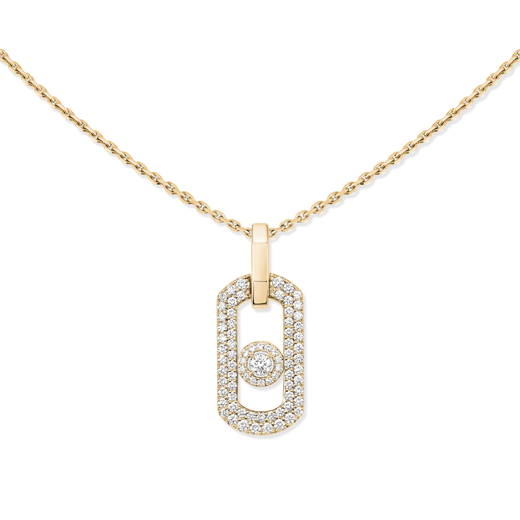Messika So Move collier geelgoud met diamant - 14966-YG - #2 Messika So Move collier geelgoud met diamant - 14966-YG - #2