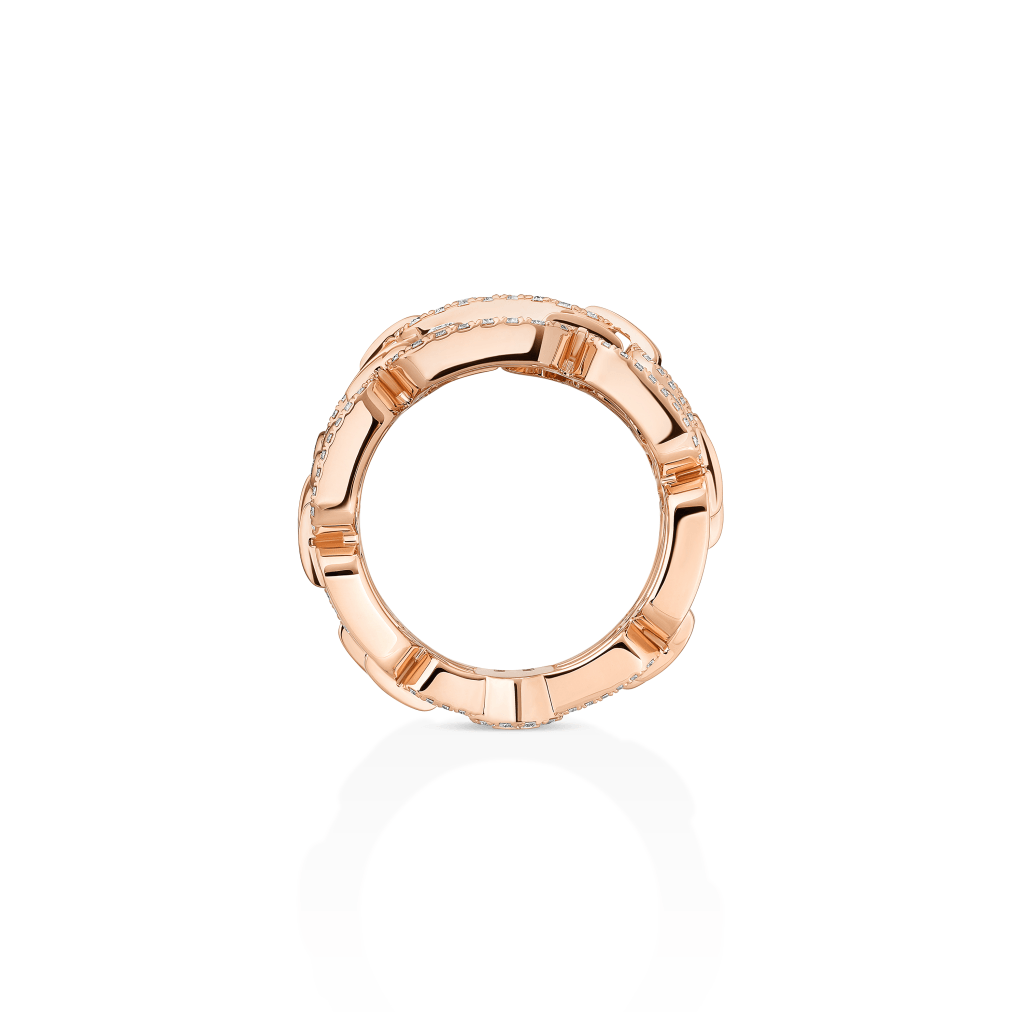 Messika Move Link ring roodgoud met diamant - 14861-PG - #3 Messika Move Link ring roodgoud met diamant - 14861-PG - #3