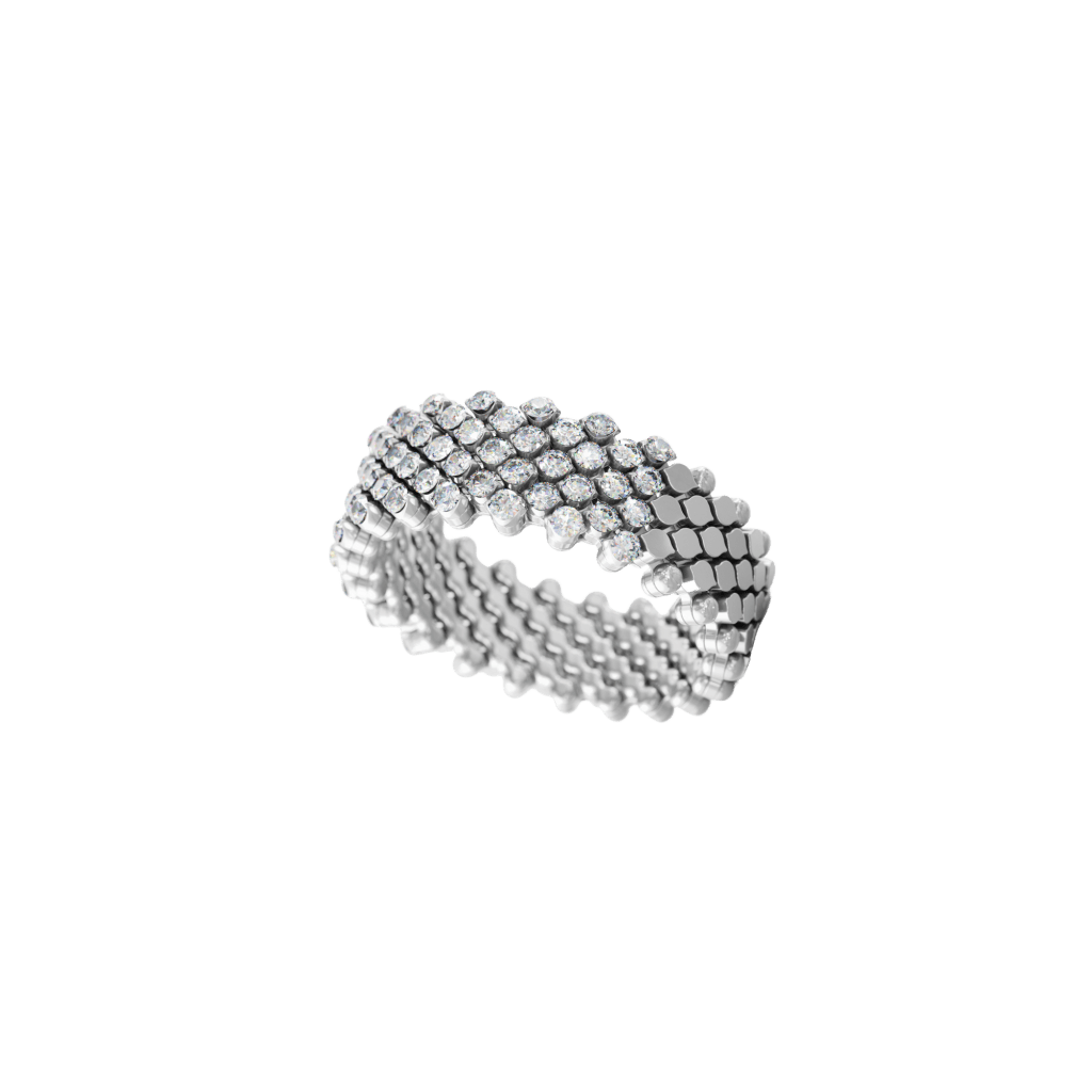 Serafino Consoli Brevetto Classic ring witgoud met diamant - RMS7H2WGWD - #4 Serafino Consoli Brevetto Classic ring witgoud met diamant - RMS7H2WGWD - #4