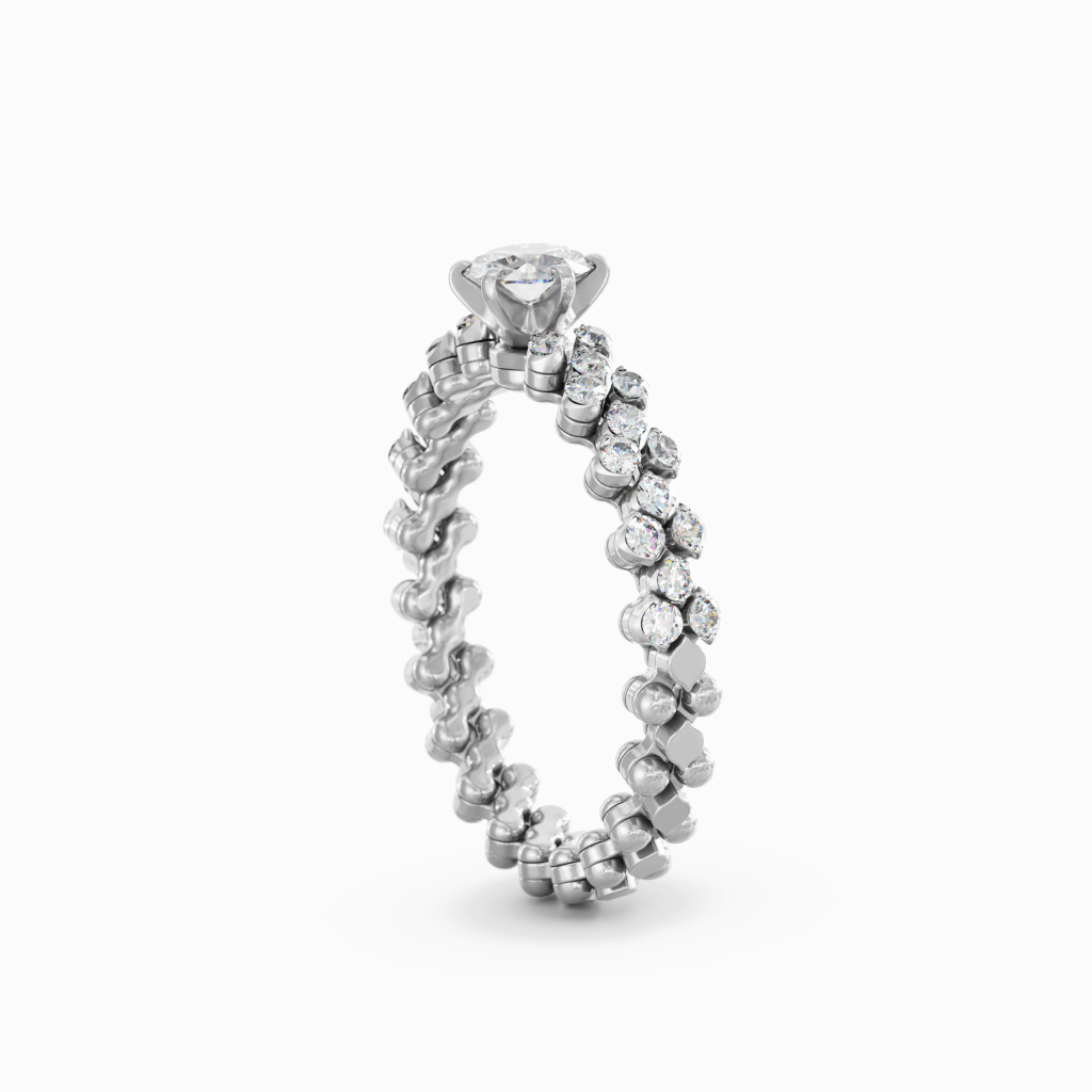 Serafino Consoli Unico ring witgoud met diamant - RMSSLWD0753H2WGWD GIA - #3 Serafino Consoli Unico ring witgoud met diamant - RMSSLWD0753H2WGWD GIA - #3