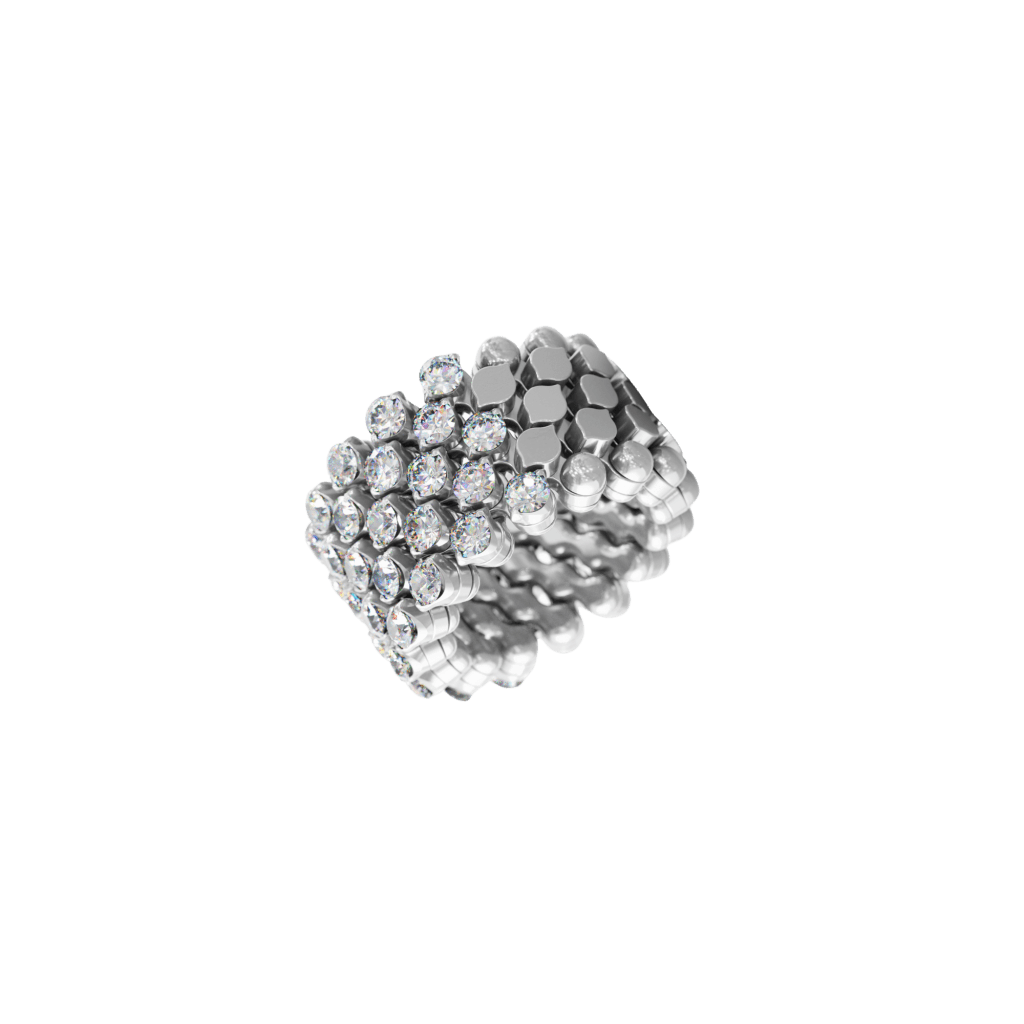 Serafino Consoli Brevetto Classic ring witgoud met diamant - RMS5H7WGWD - #1 Serafino Consoli Brevetto Classic ring witgoud met diamant - RMS5H7WGWD - #1