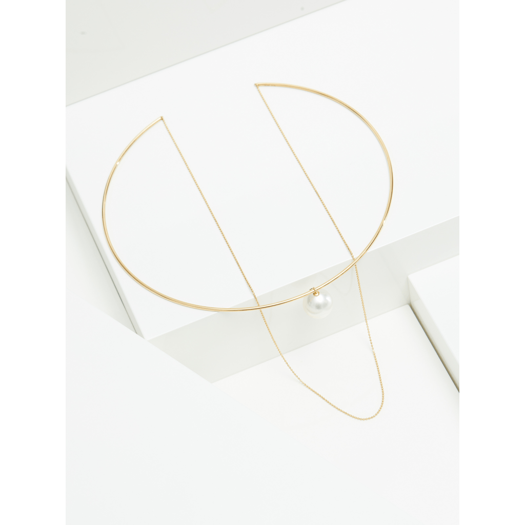 Yana Nesper Open Mind Love collier geelgoud met parel - LO1 - #8 Yana Nesper Open Mind Love collier geelgoud met parel - LO1 - #8