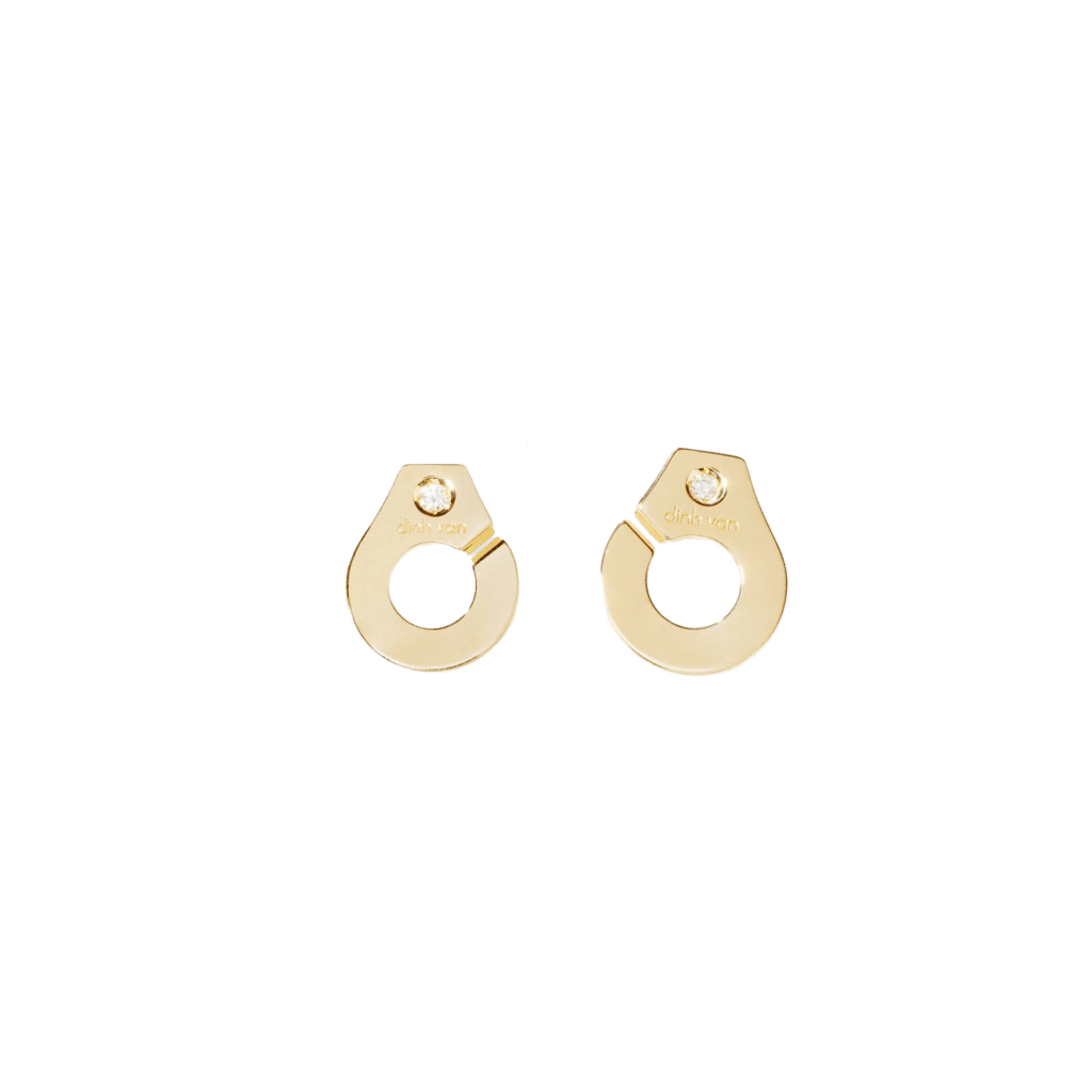 dinh van Menottes Dinh Van oorsieraad geelgoud met diamant - 867311 - #1 dinh van Menottes Dinh Van oorsieraad geelgoud met diamant - 867311 - #1