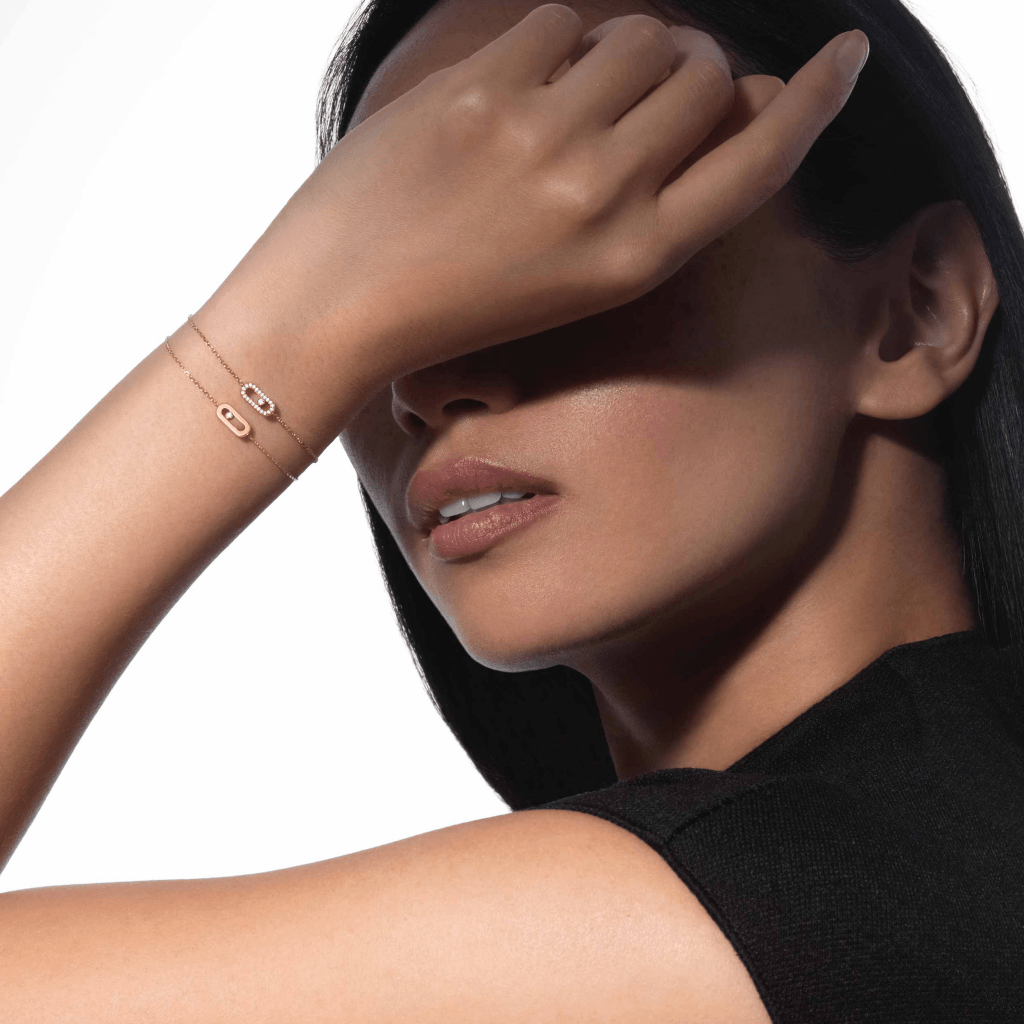 Messika Move Uno armband roodgoud met diamant - 12075-PG - #4