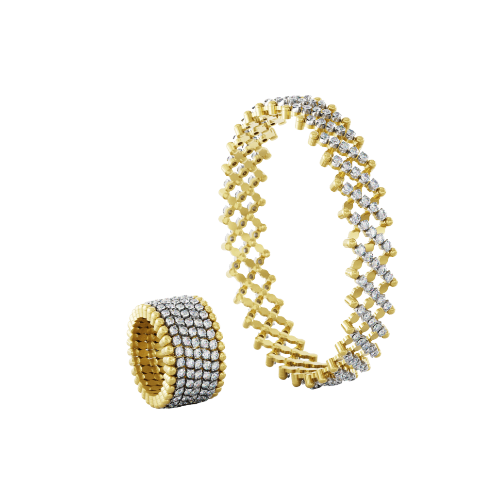 Serafino Consoli Serafino Classic armband geelgoud met diamant - S.RB7M2YWGWD - #2