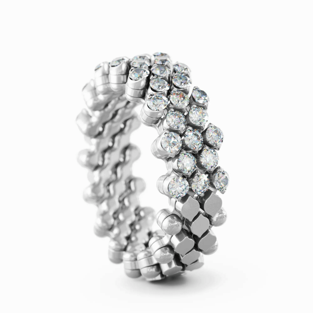 Serafino Consoli Brevetto Classic ring witgoud met diamant - RMS5H7WGWD - #5 Serafino Consoli Brevetto Classic ring witgoud met diamant - RMS5H7WGWD - #5