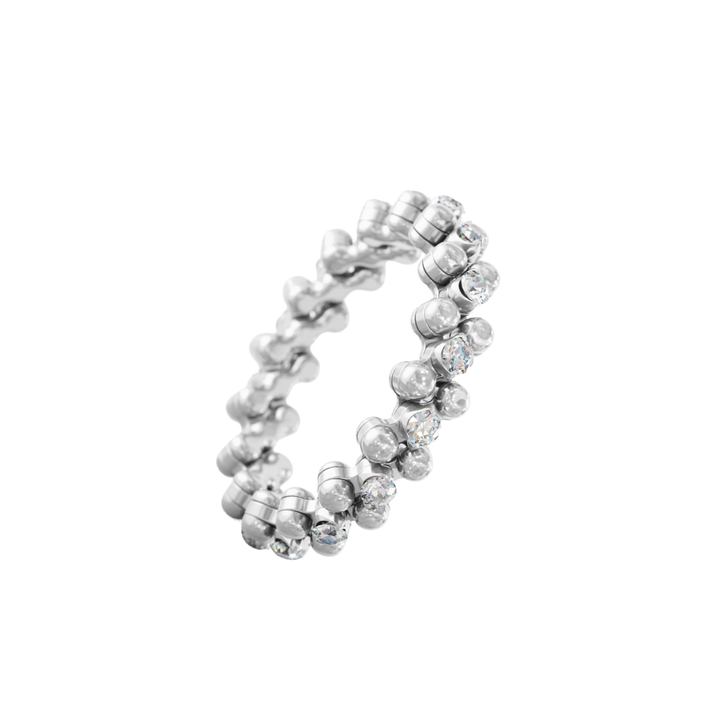 Serafino Consoli Brevetto Classic ring witgoud met diamant - RMS3M7WGWD - #2 Serafino Consoli Brevetto Classic ring witgoud met diamant - RMS3M7WGWD - #2