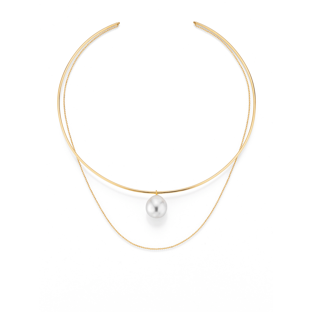 Yana Nesper Open Mind Love collier geelgoud met parel - LO1 - #2 Yana Nesper Open Mind Love collier geelgoud met parel - LO1 - #2