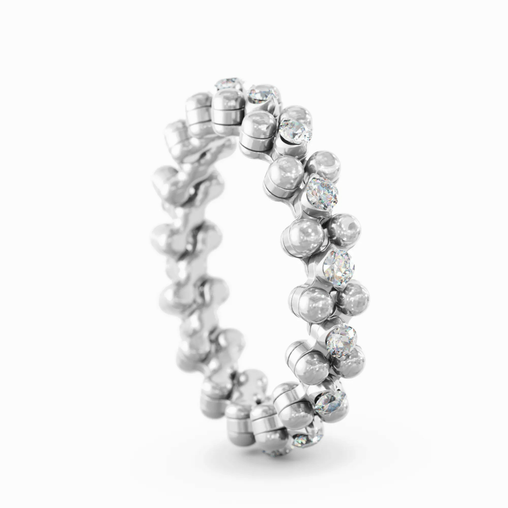 Serafino Consoli Brevetto Classic ring witgoud met diamant - RMS3M7WGWD - #5 Serafino Consoli Brevetto Classic ring witgoud met diamant - RMS3M7WGWD - #5