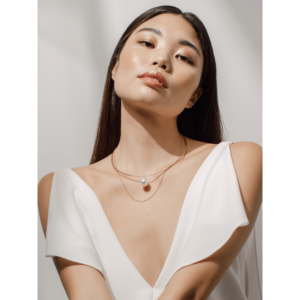 Yana Nesper Open Mind Love collier geelgoud met parel - LO1 - #5 Yana Nesper Open Mind Love collier geelgoud met parel - LO1 - #5