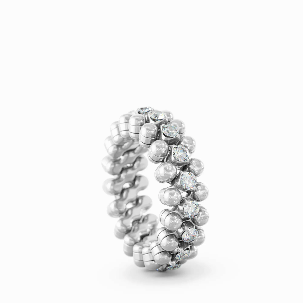 Serafino Consoli Brevetto Classic ring witgoud met diamant - RMS3M4WGWD - #3 Serafino Consoli Brevetto Classic ring witgoud met diamant - RMS3M4WGWD - #3
