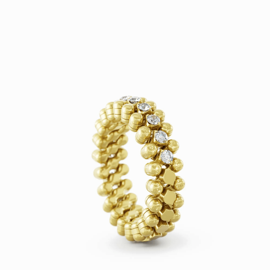 Serafino Consoli Brevetto Classic ring geelgoud met diamant - RMS3HM2YGWD - #2 Serafino Consoli Brevetto Classic ring geelgoud met diamant - RMS3HM2YGWD - #2