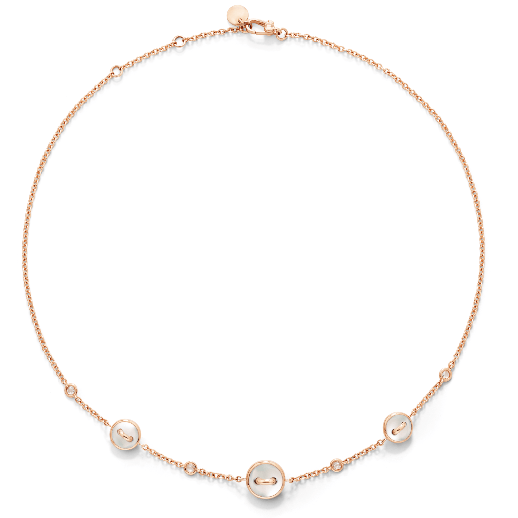 Pomellato Pom Pom Dot collier roodgoud met diamant - PCC6030 O7000 BMPMY - #3 Pomellato Pom Pom Dot collier roodgoud met diamant - PCC6030 O7000 BMPMY - #3