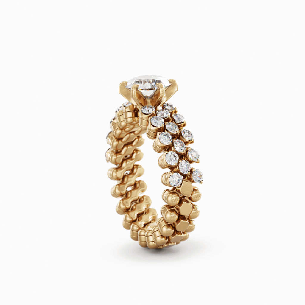 Serafino Consoli Unico ring roodgoud met diamant - RMSSLWD1003H2RGWD GIA - #2 Serafino Consoli Unico ring roodgoud met diamant - RMSSLWD1003H2RGWD GIA - #2