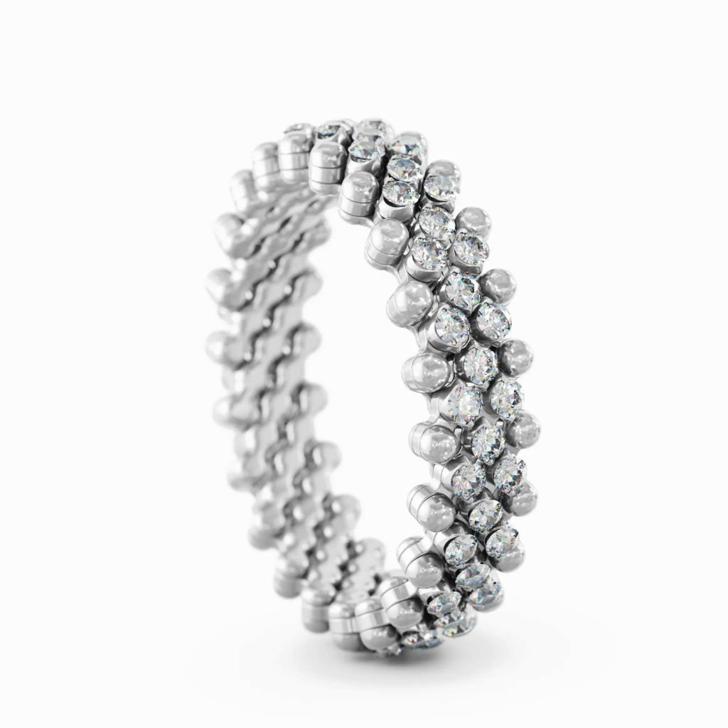 Serafino Consoli Brevetto Classic ring witgoud met diamant - RMS5M2WGWD - #7 Serafino Consoli Brevetto Classic ring witgoud met diamant - RMS5M2WGWD - #7