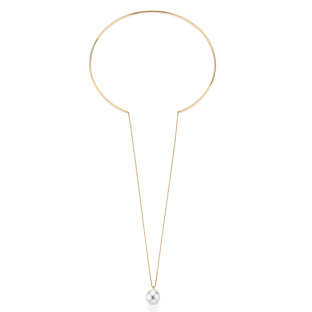 Yana Nesper Open Mind Love collier geelgoud met parel - LO1 - #3 Yana Nesper Open Mind Love collier geelgoud met parel - LO1 - #3