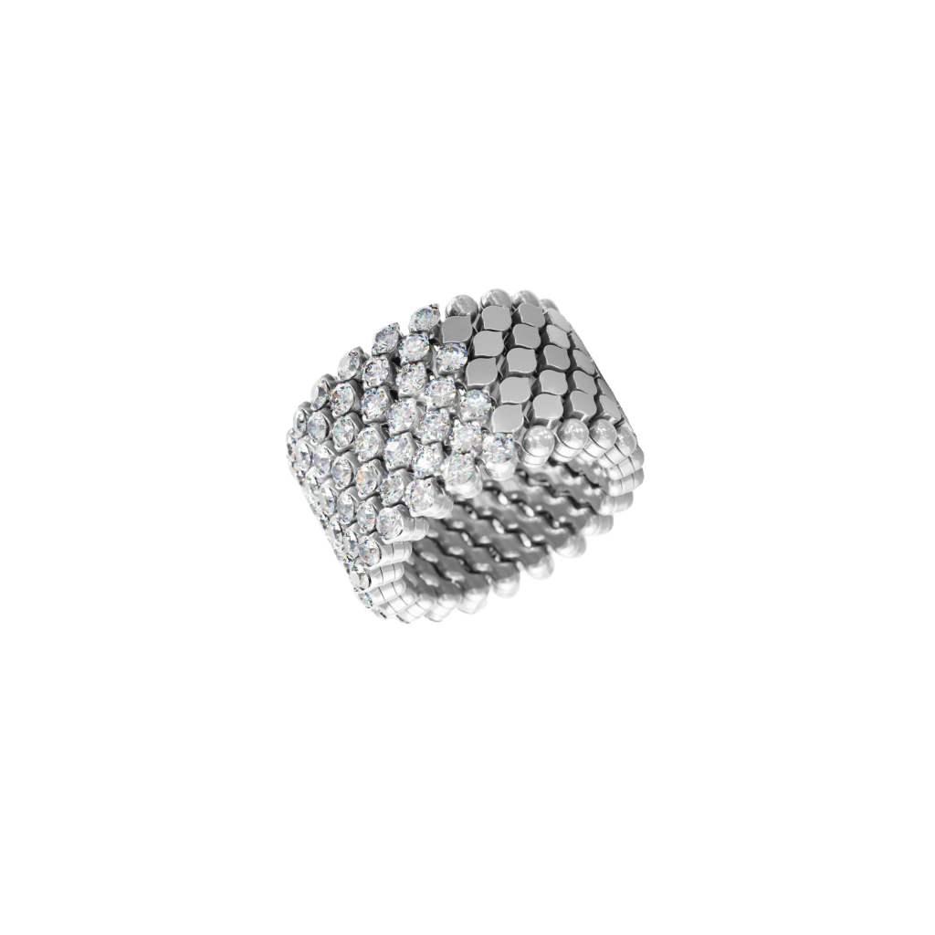 Serafino Consoli Brevetto Classic ring witgoud met diamant - RMS7H2WGWD - #2 Serafino Consoli Brevetto Classic ring witgoud met diamant - RMS7H2WGWD - #2