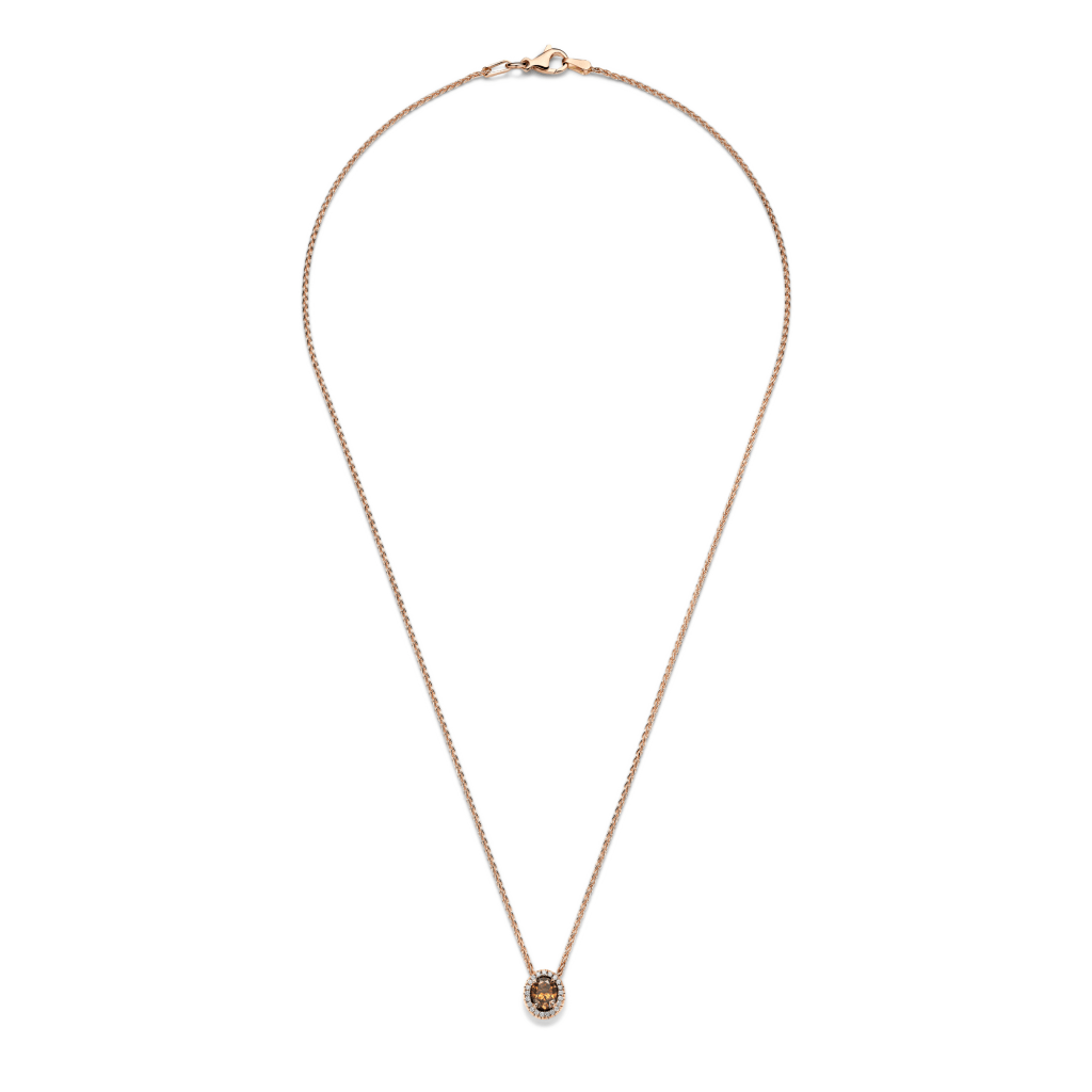Schaap en Citroen Diamonds collier roodgoud met diamant - #4 Schaap en Citroen Diamonds collier roodgoud met diamant - #4