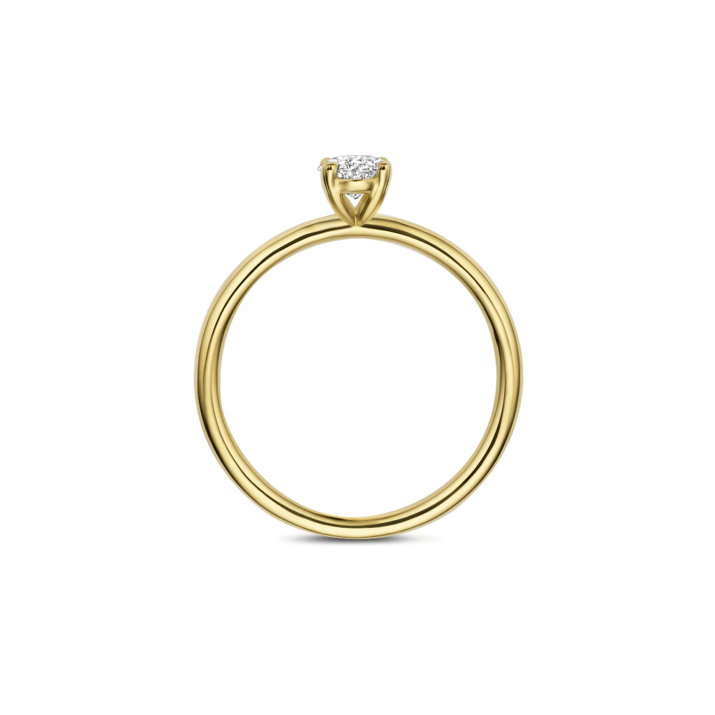 Schaap en Citroen Diamonds ring geelgoud met diamant - #4